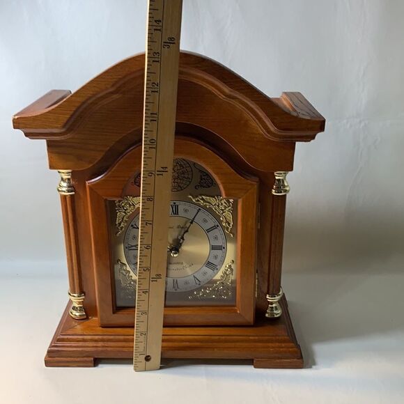 Daniel Dakota Westminster Chime Vintage Quartz Beautiful Chimes Brown Wood - Picture 13 of 15